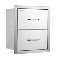 Podwójne Szuflady Kuchenne do Zabudowy – do Kuchni Zewnętrznych i Grilla