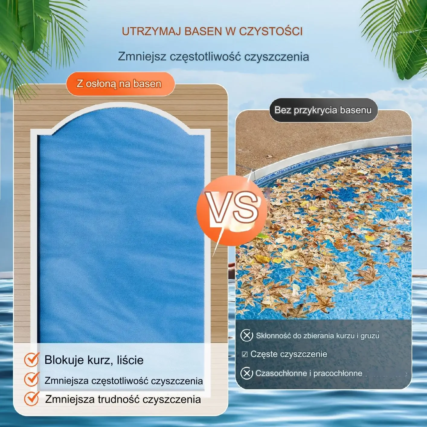 Pokrywa solarna do basenu PE 11x5.5m ogrzewa wodę zapobiega parowaniu - obrazek 4