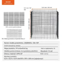 Metalowa Klatka na Rośliny 10 Sztuk