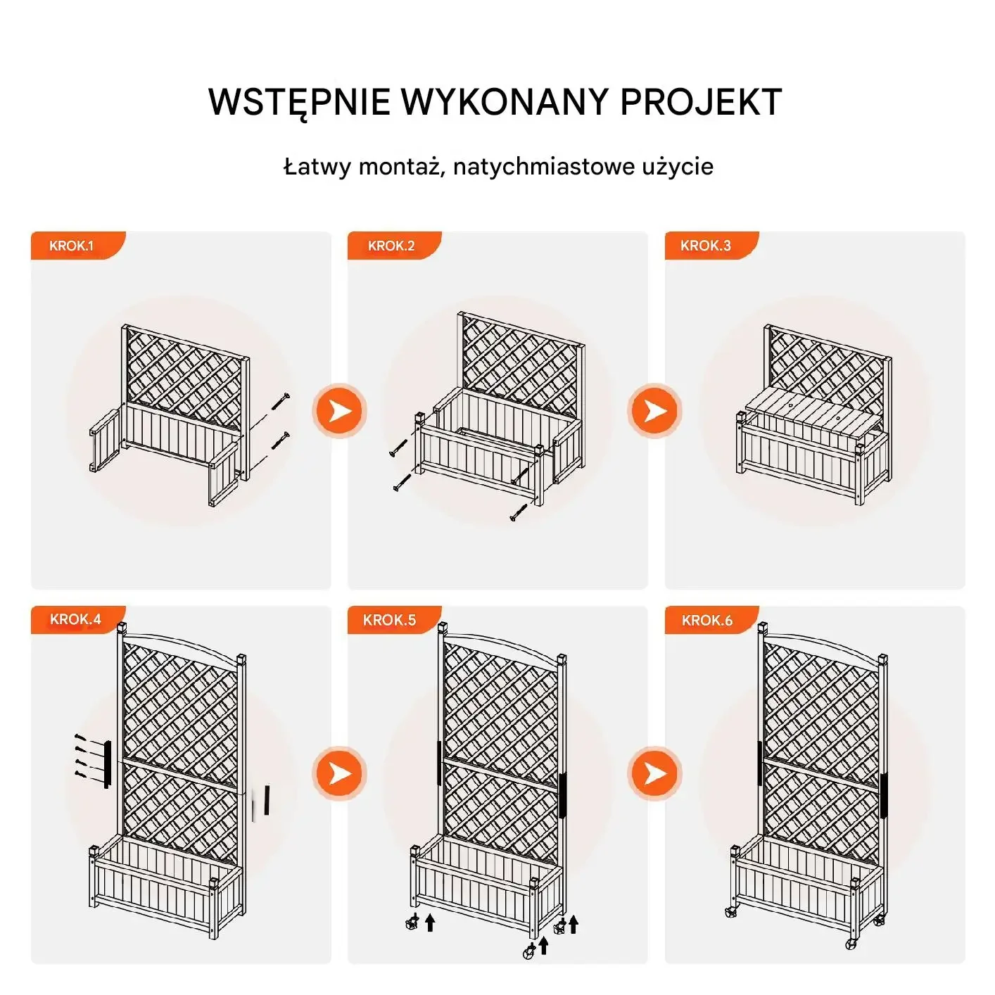 Grządka Ogrodowa z Okratowaniem 2 Sztuki - obrazek 5