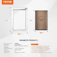 Klapa dla zwierząt do drzwi wewnętrznych PVC szczelna przeciwwiatrowa