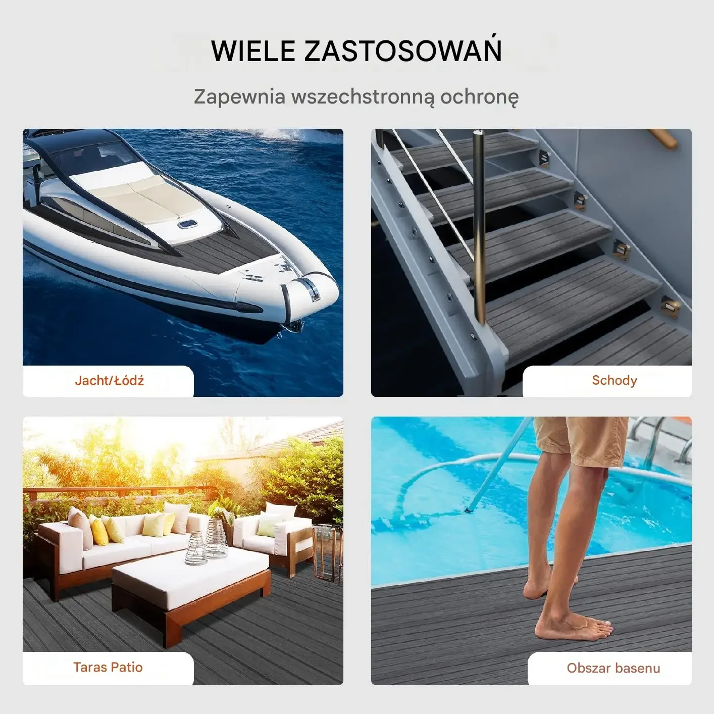 Antypoślizgowa Podłoga do Łodzi 240 x 45 cm - obrazek 4