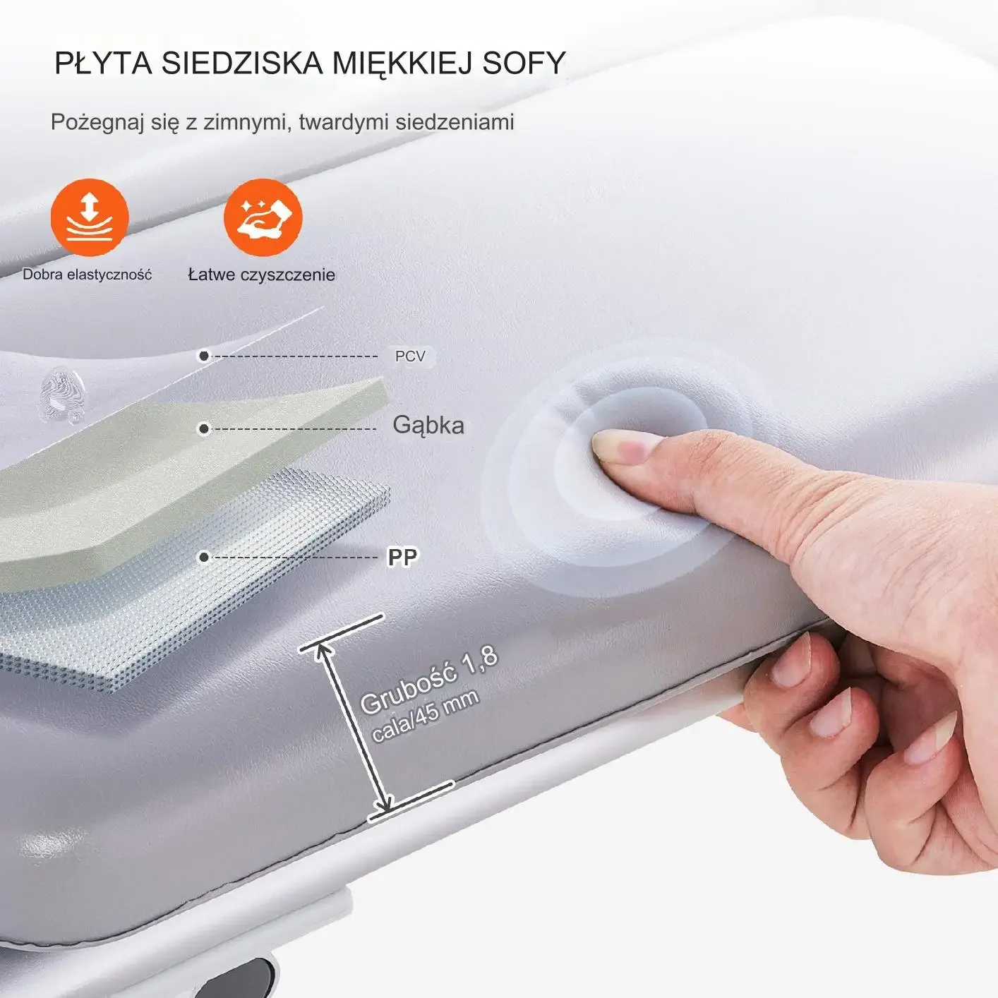 Ławka Wannowa z Odwracalnym Oparciem do 226 kg - obrazek 5