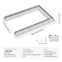 Klatka Tunel Wybieg dla Kurczaków Dwa Zestawy z Ramą Prostą