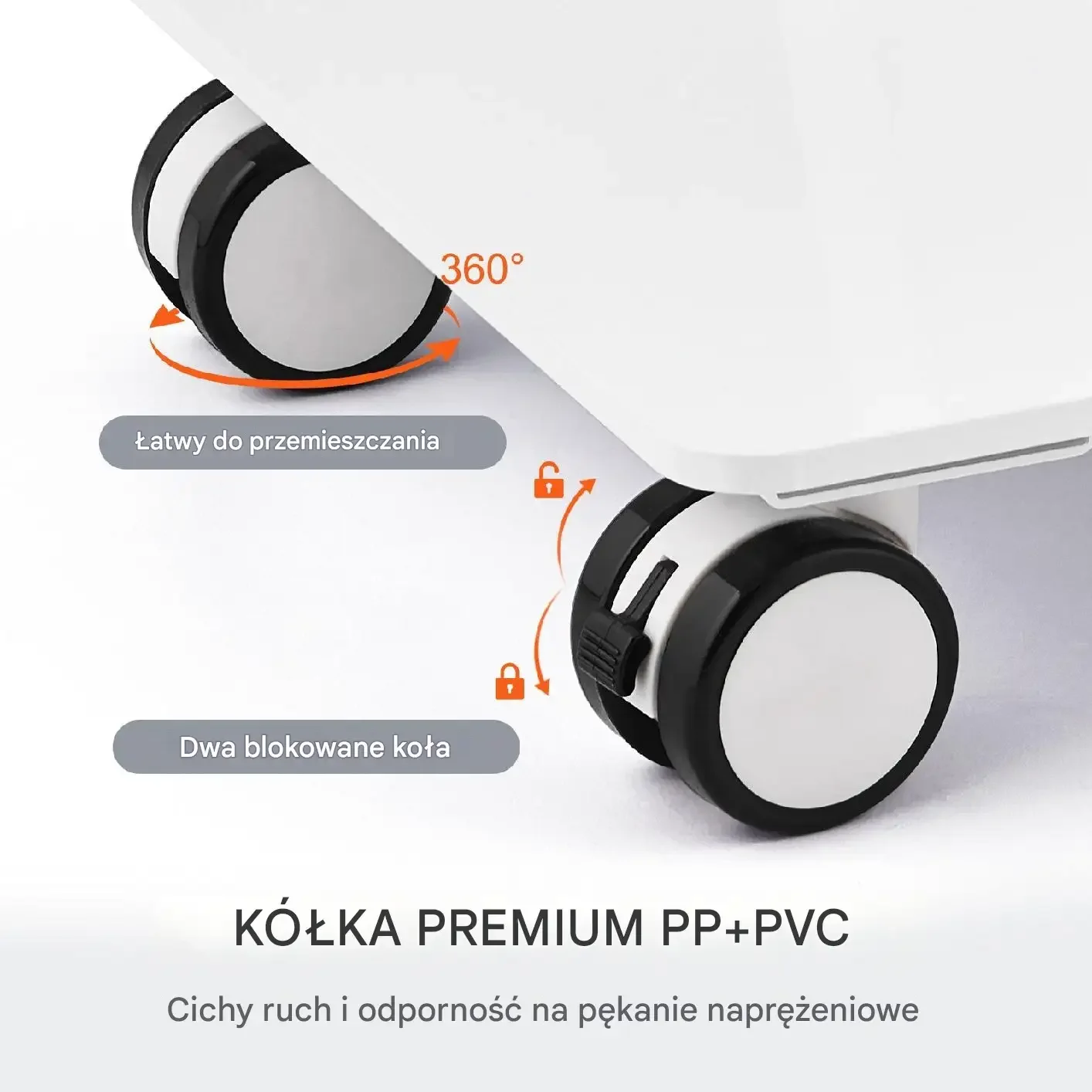 Stolik Laboratoryjny Medyczny Kosmetyczny Metal 3 Półki Kółka - obrazek 3