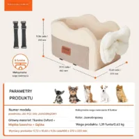 Fotelik Samochodowy dla Psa – 27 x 45 cm