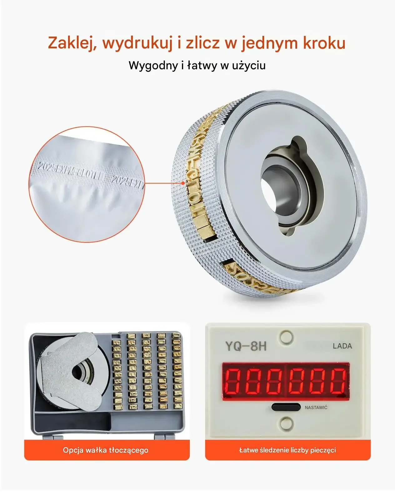 Zgrzewarka taśmowa do folii 6-12 mm regulacja temp. druk daty - obrazek 3