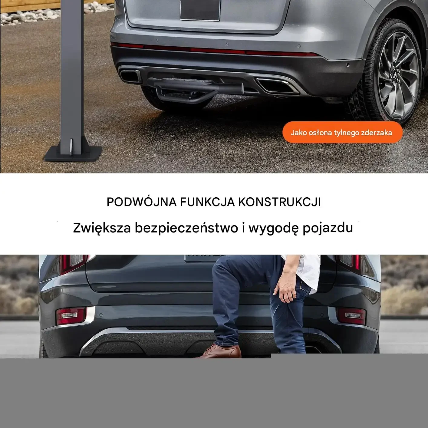 Stopień haka holowniczego 50 mm stal 159 kg z blokadą do SUV - obrazek 3