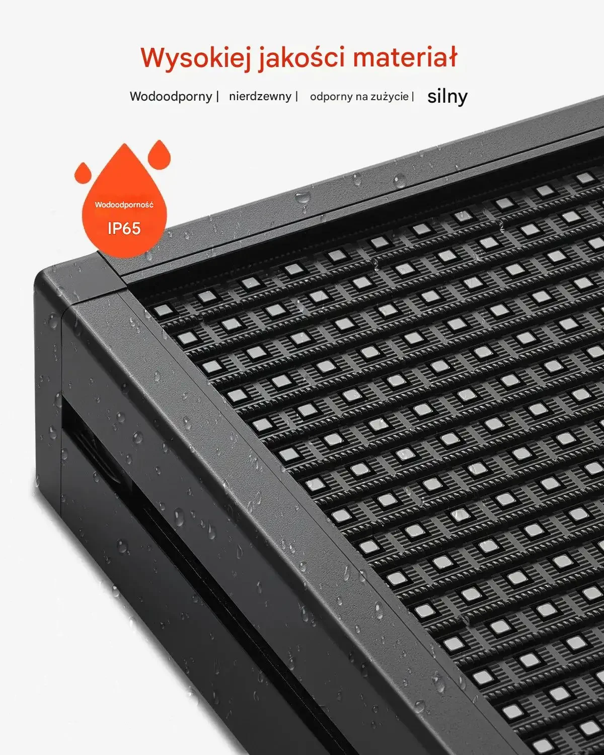 Tablica LED programowalna RGB 132x20cm cm Bluetooth tekst GIF reklama sklep - obrazek 5