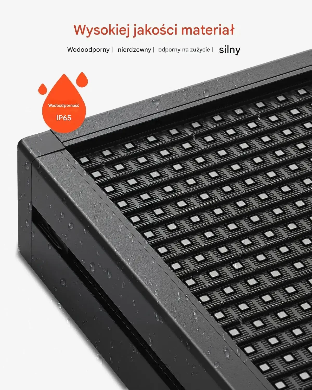 Tablica LED programowalna RGB 100x35 cm Bluetooth tekst GIF reklama sklep - obrazek 5