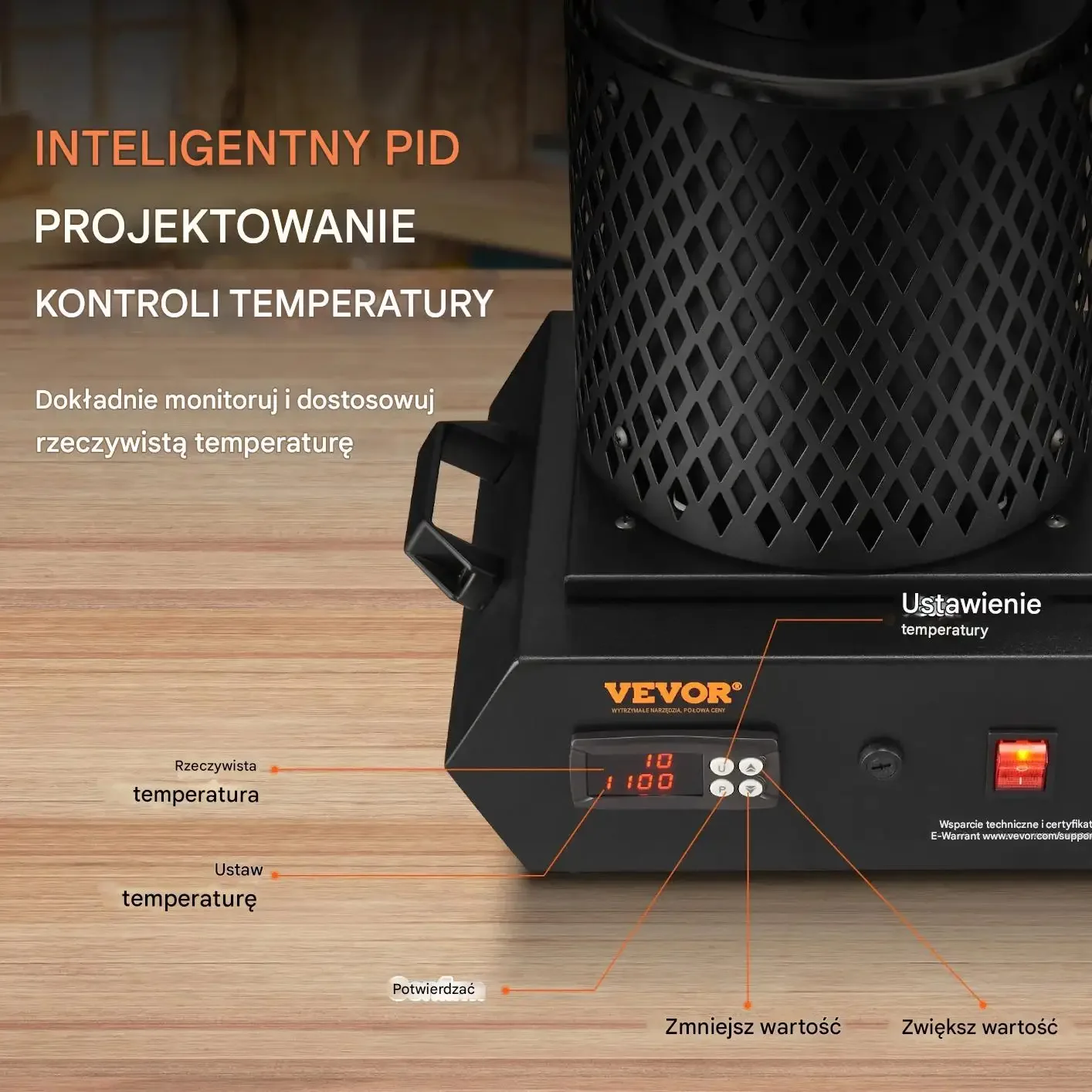 Piec do topienia metali 1350W 1150°C tygiel 1kg i 3kg do złota srebra - obrazek 3