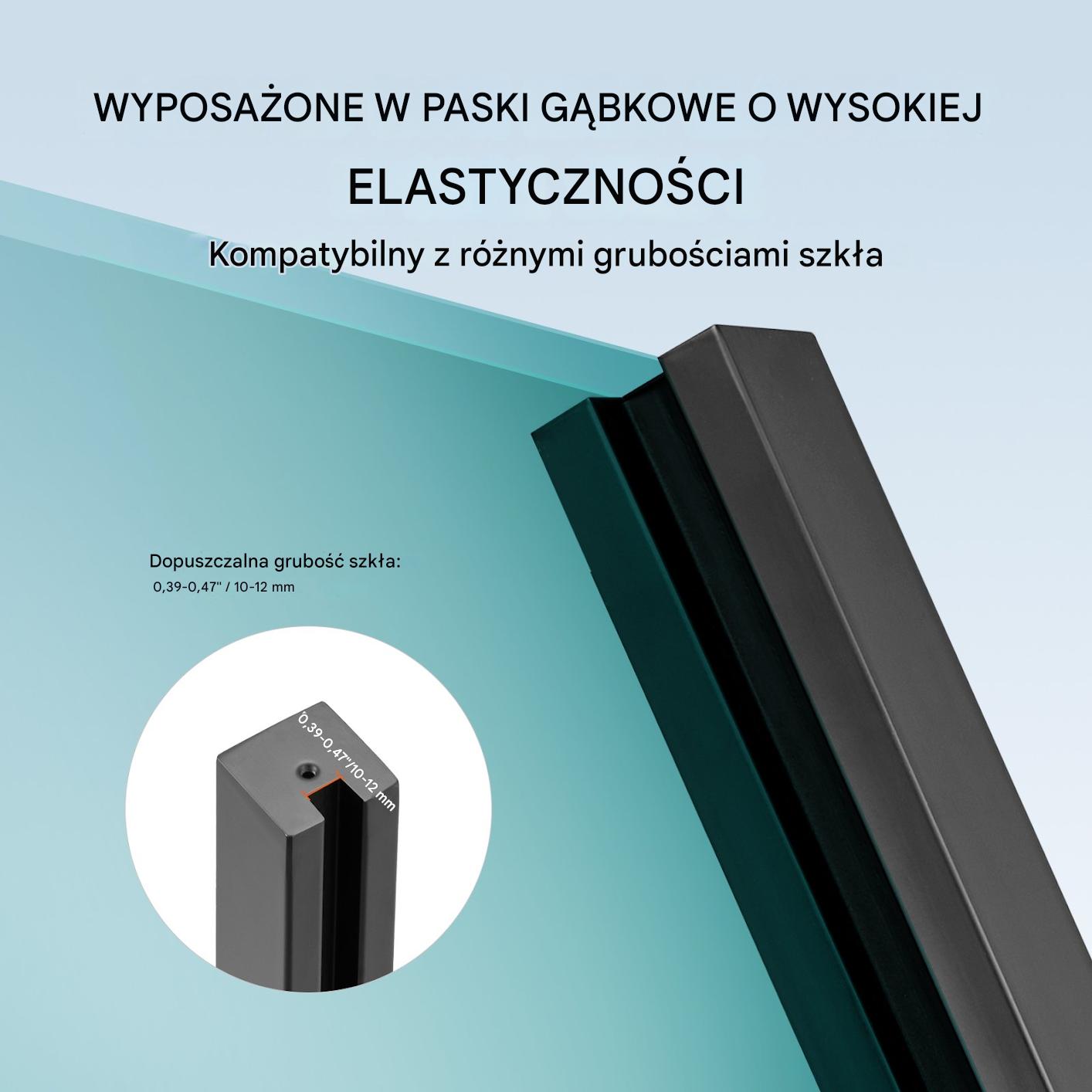 Zacisk szkła słupek uchwyt balustrada schody balkon stal inox 85 cm pro - obrazek 4