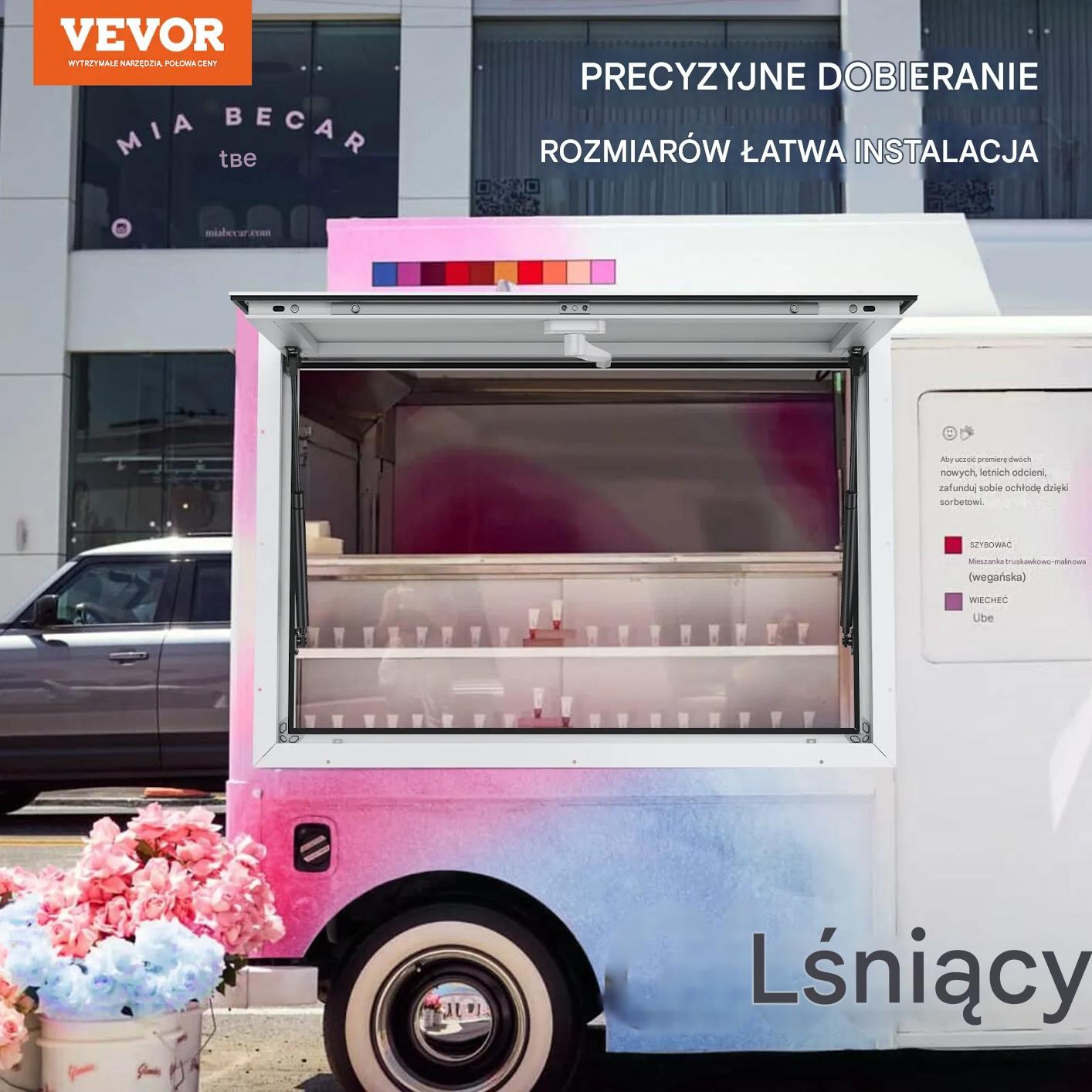 Okno serwisowe 90x60 cm food truck zadaszenie stanowisko gastronomiczne - obrazek 2
