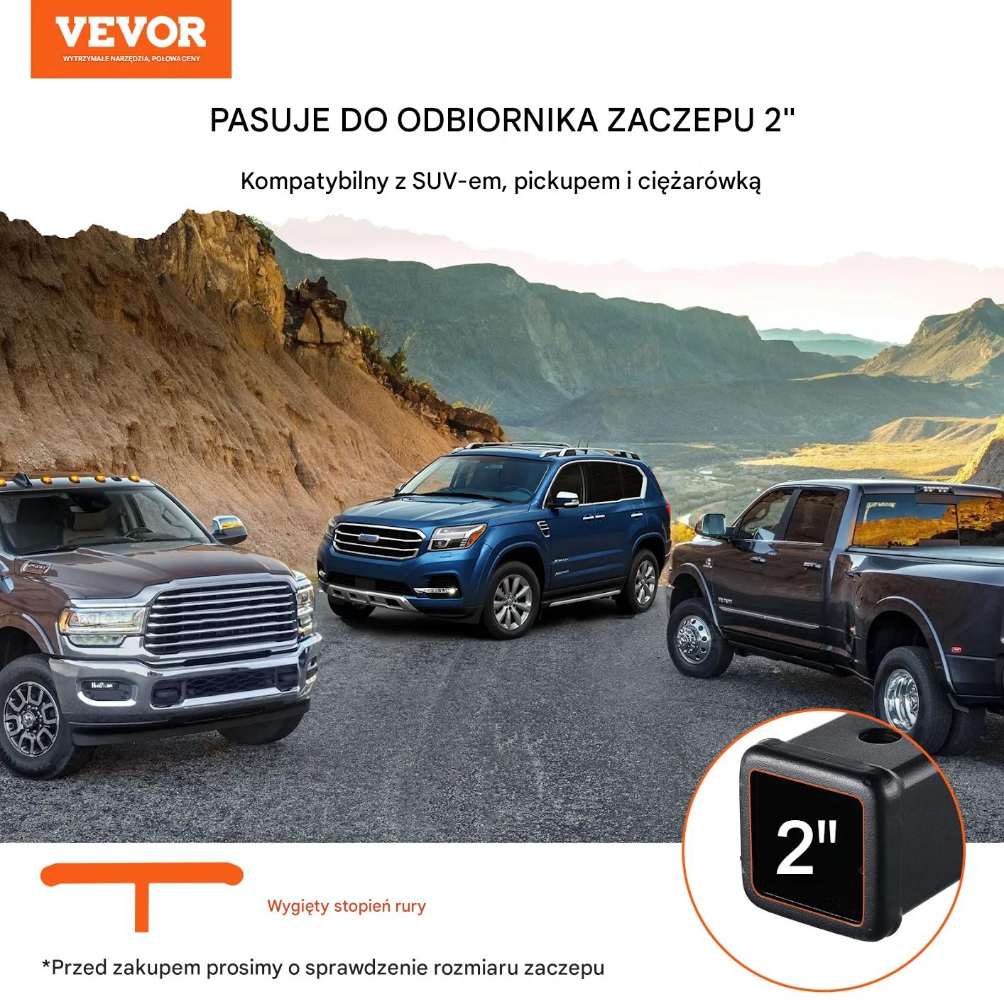 Stopień haka holowniczego 50 mm stal 159 kg z blokadą do SUV - obrazek 3