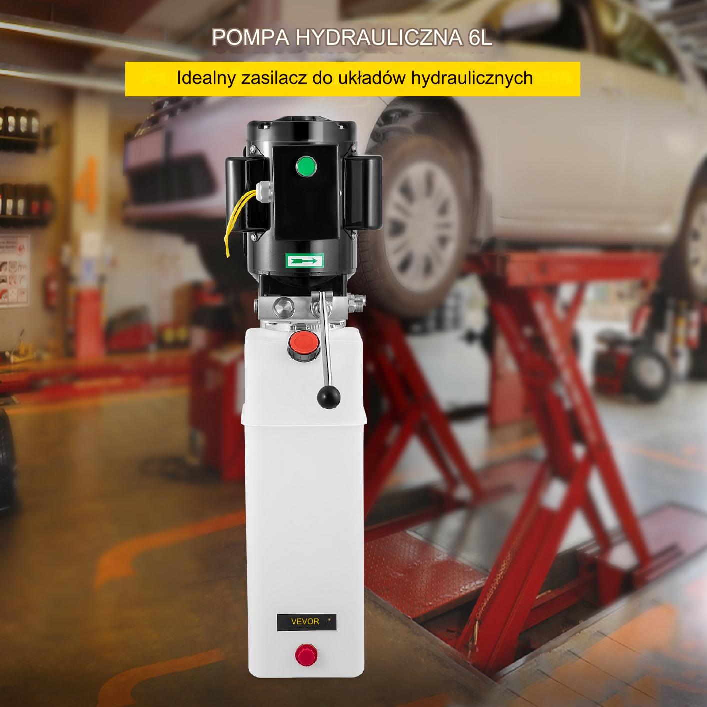Agregat hydrauliczny do podnośnika samochodowego 3 kW 220 V 190 bar 14 L - obrazek 7