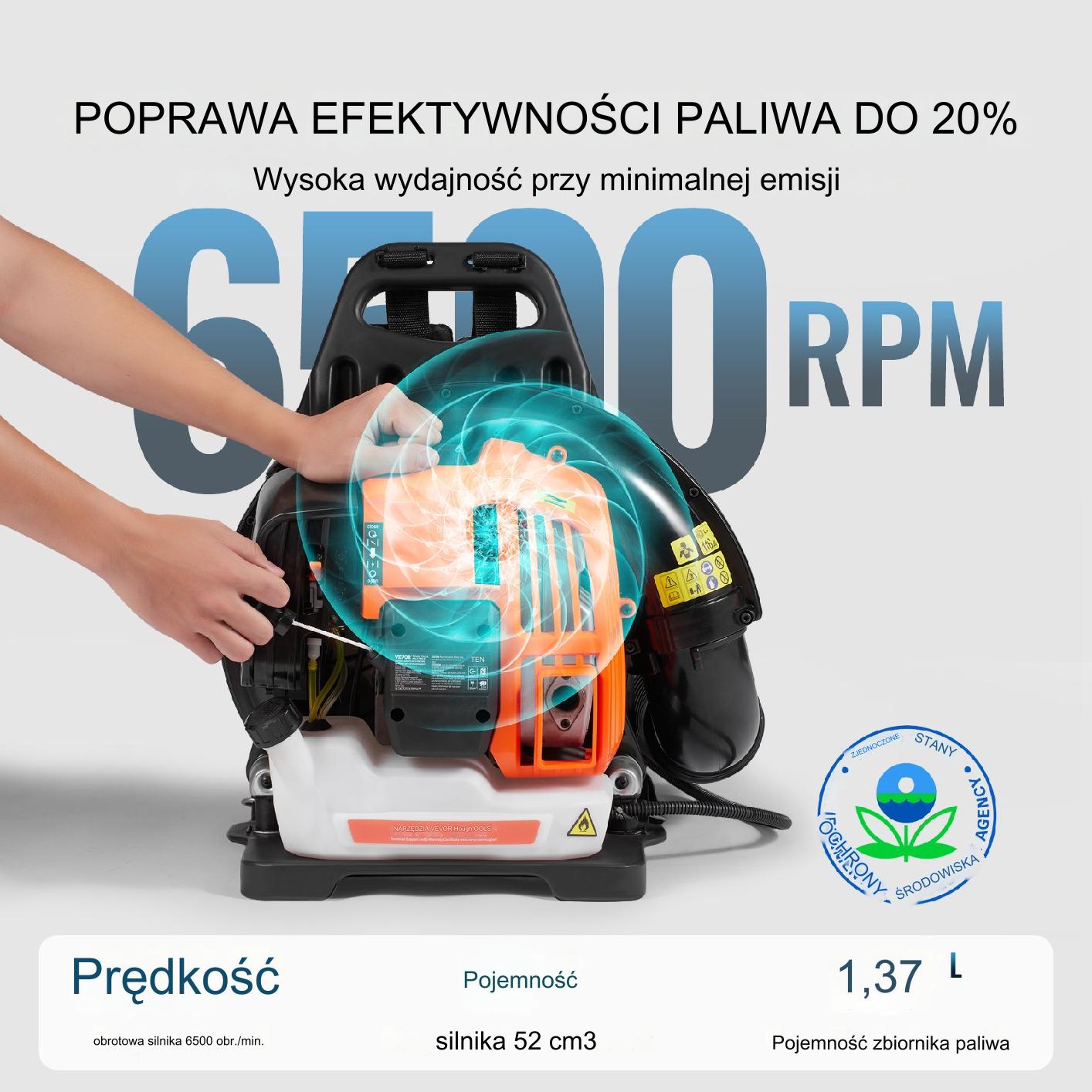 Dmuchawa do Liści Plecakowa 52 CC - obrazek 5
