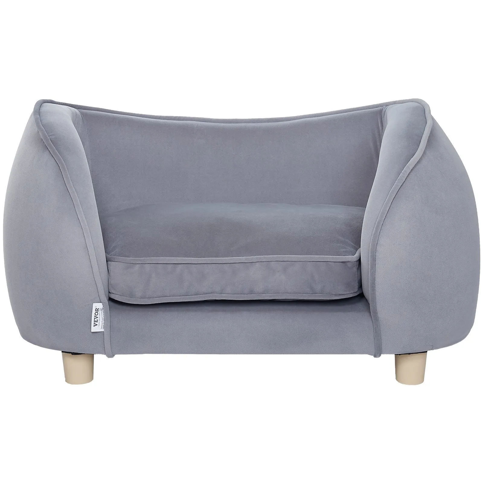 Sofa Kanapa dla Psów i Kotów Szara - obrazek 2