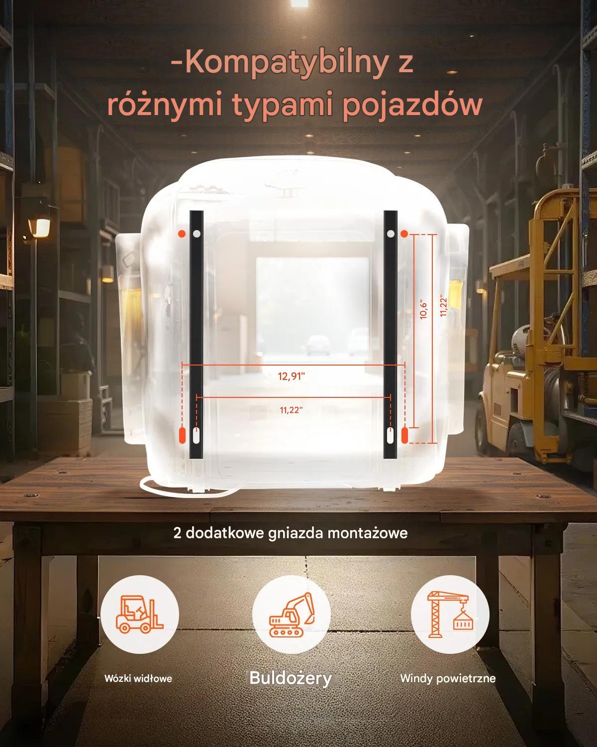 Siedzenie do traktora wózka widłowego regulowane pas - obrazek 6