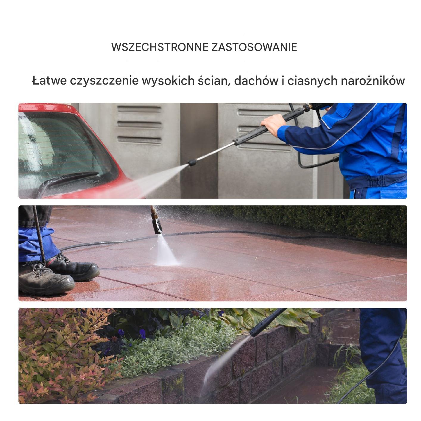 Wąż do myjki ciśnieniowej 15m 3600PSI – M22-14mm promień gięcia 19mm - obrazek 5