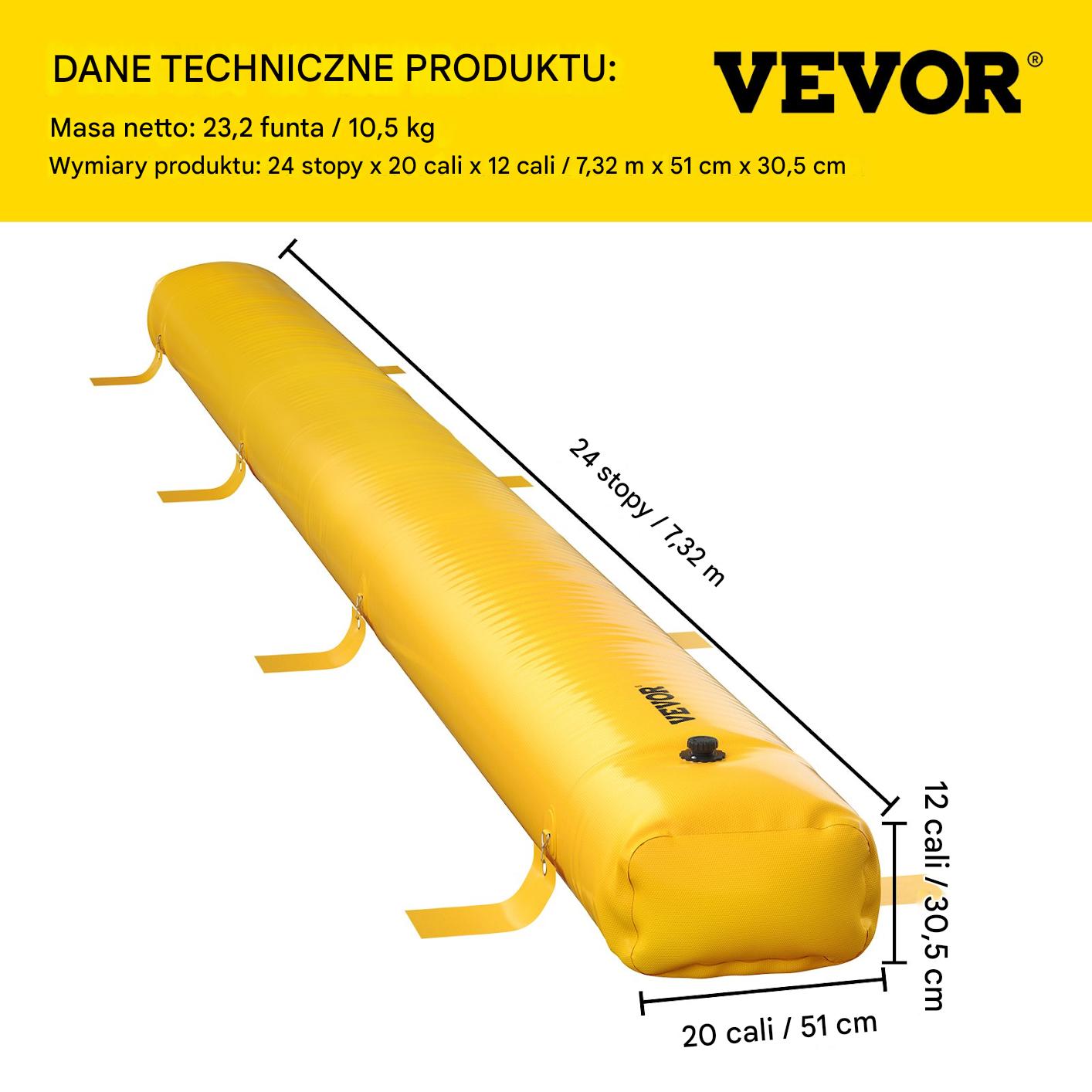 Hydro Bariera Przeciwpowodziowa 7 m x 30 cm - obrazek 2