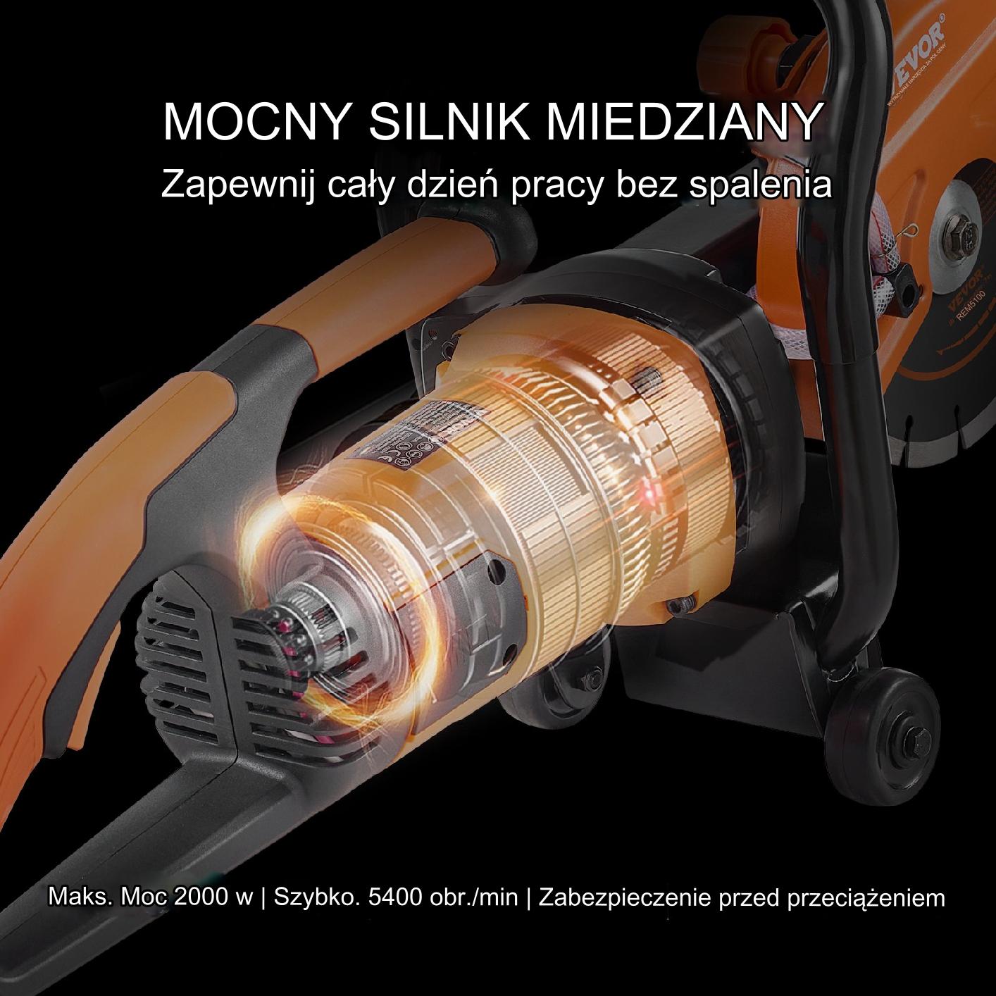 Elektryczna Piła do Cięcia Betonu na Mokro/Sucho - obrazek 5