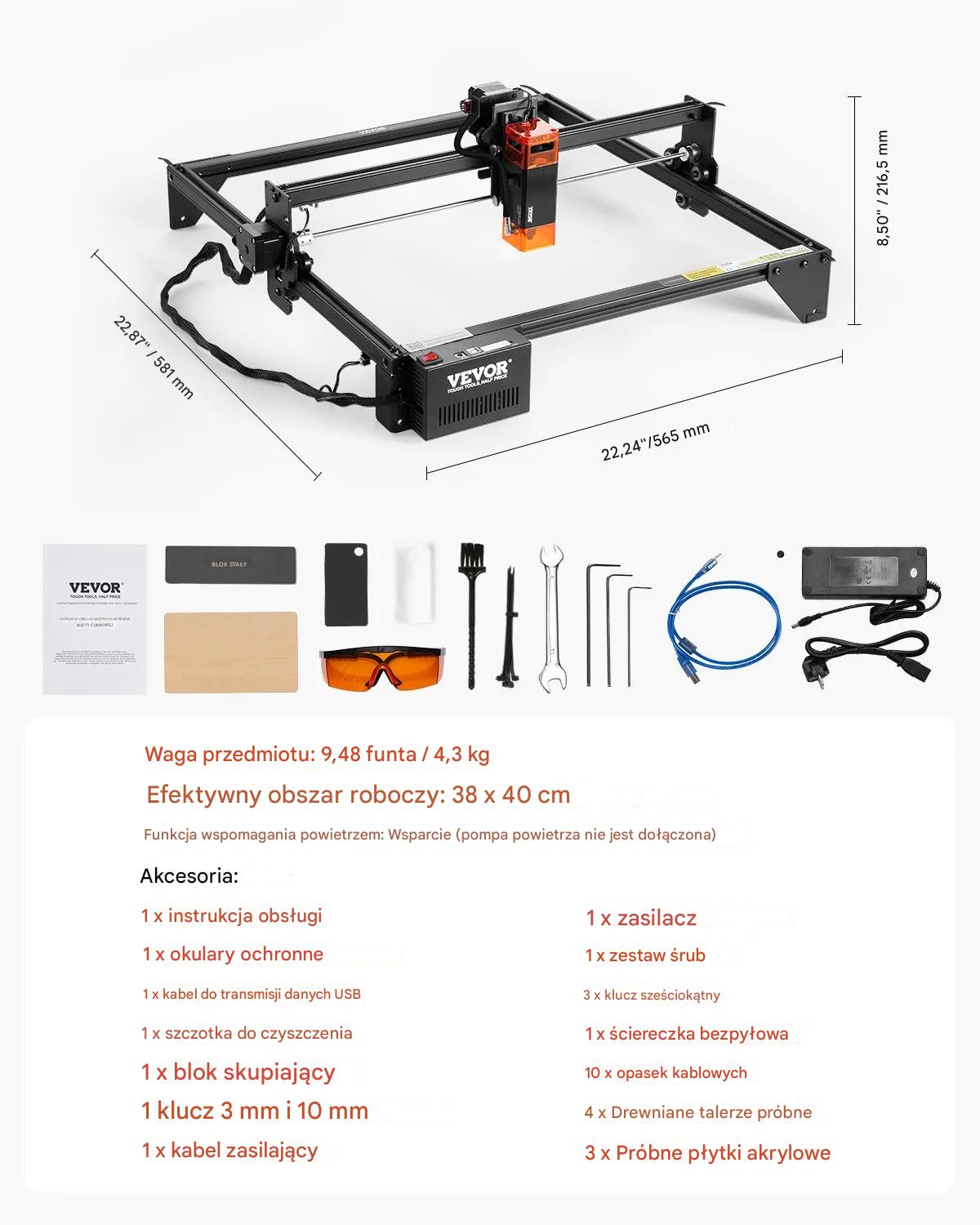 Grawer wycinarka laserowa Maszyna do grawerowania laserowego 5W - obrazek 2