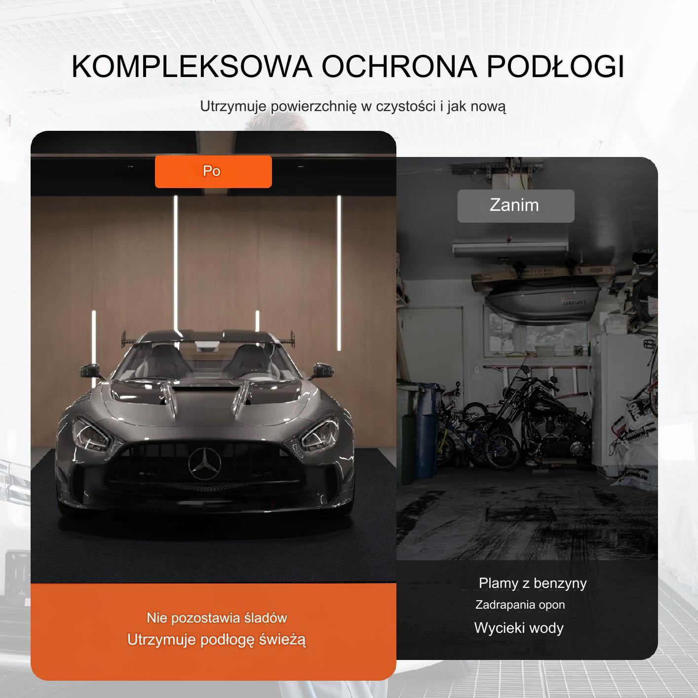Mata garażowa 2,25x5,2m antypoślizgowa – wodoodporna ochrona - obrazek 4