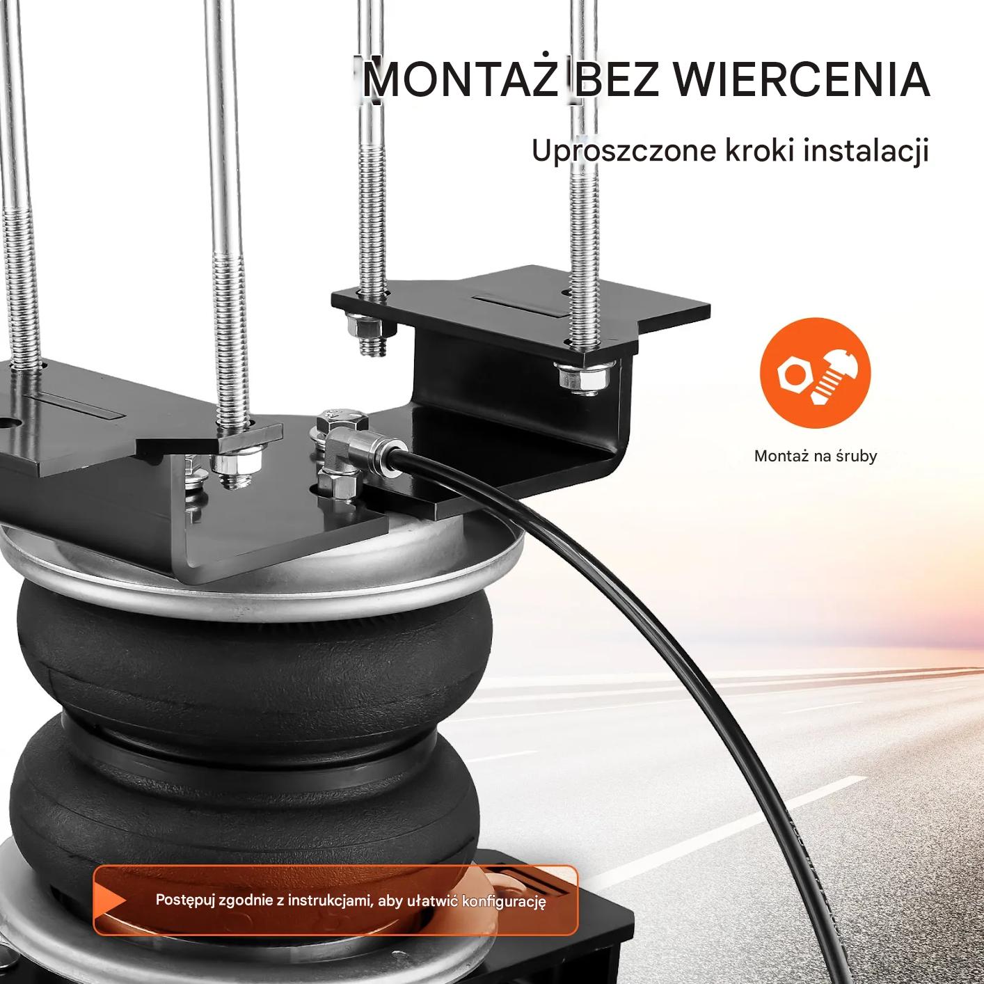 Poduszki pneumatyczne 2268 kg do Silverado Sierra 1500 zestaw montażowy - obrazek 3
