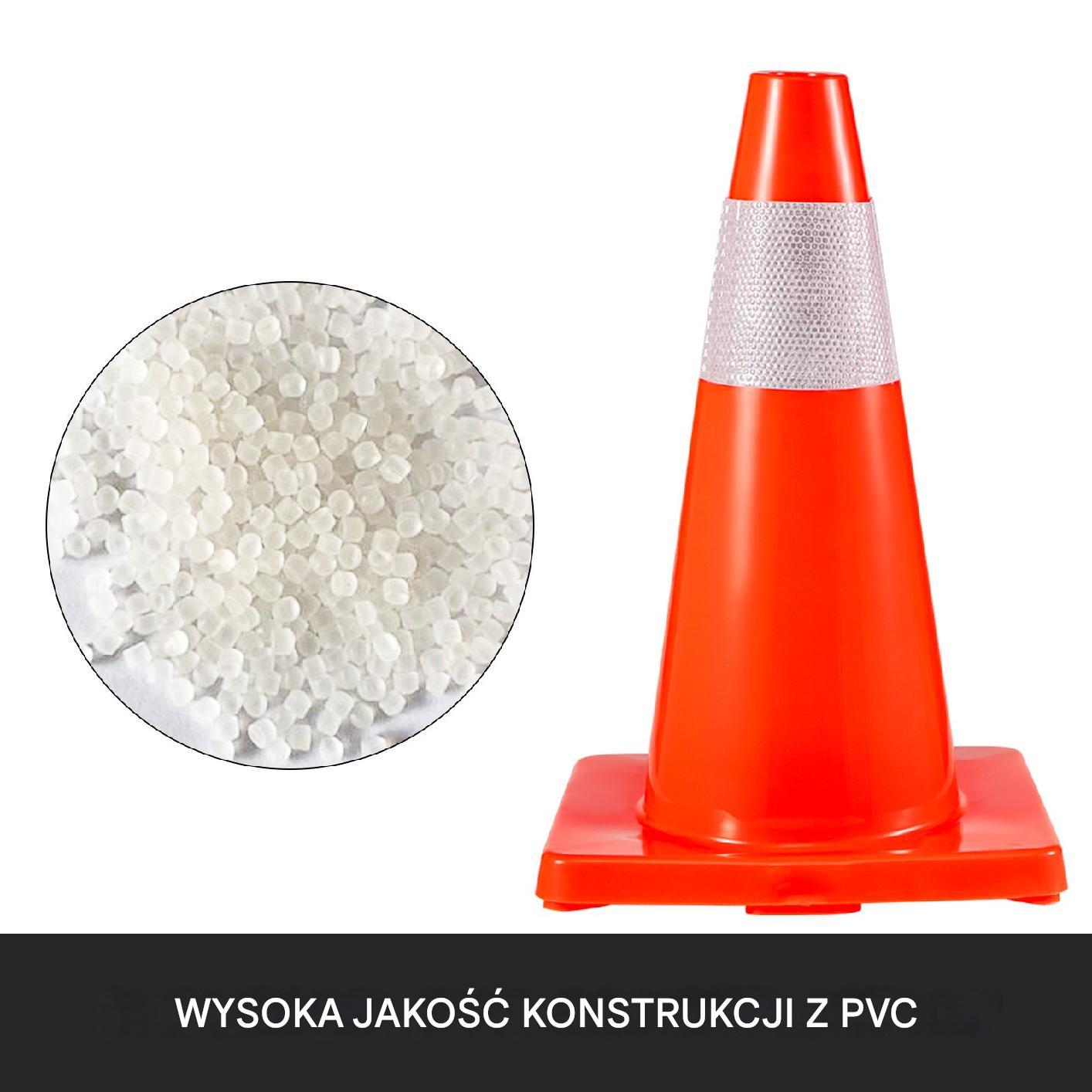Pachołki Drogowe 46 cm 12 Sztuk - obrazek 2