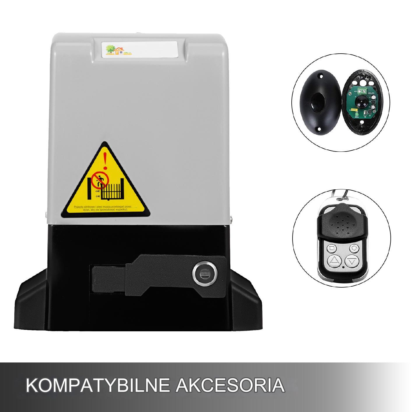 Napęd do bramy przesuwnej 600 kg automat piloty fotokomórka zestaw - obrazek 8