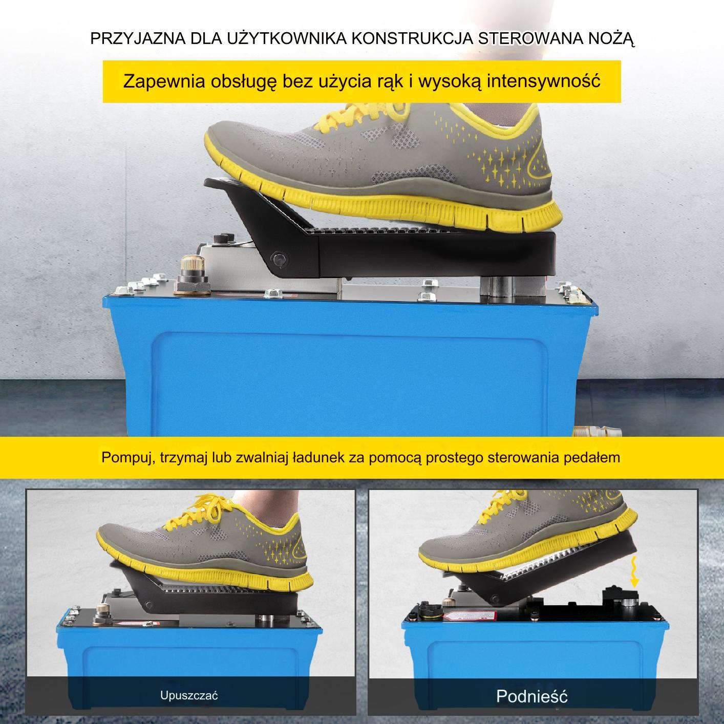 Pneumatyczna pompa hydrauliczna 670 bar 1,8 m - obrazek 4