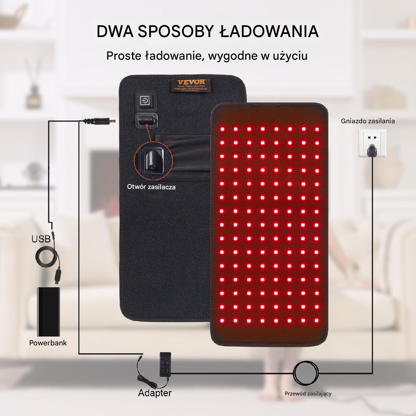 Pas mata do terapii światłem czerwonym 2 długości fali - obrazek 4