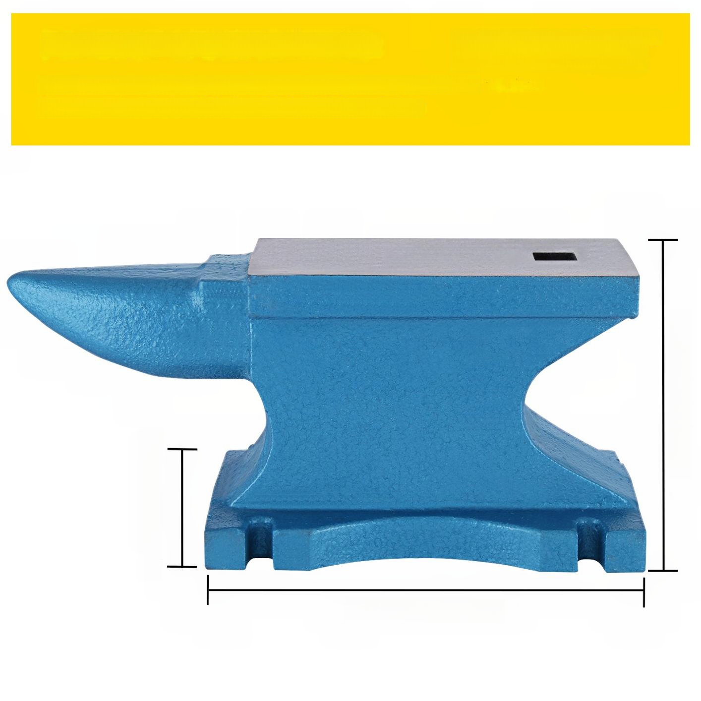 Kowadło żeliwne 25 kg mocne zestaw róg 360 mm 105 mm 165 mm warsztat Pro - obrazek 4