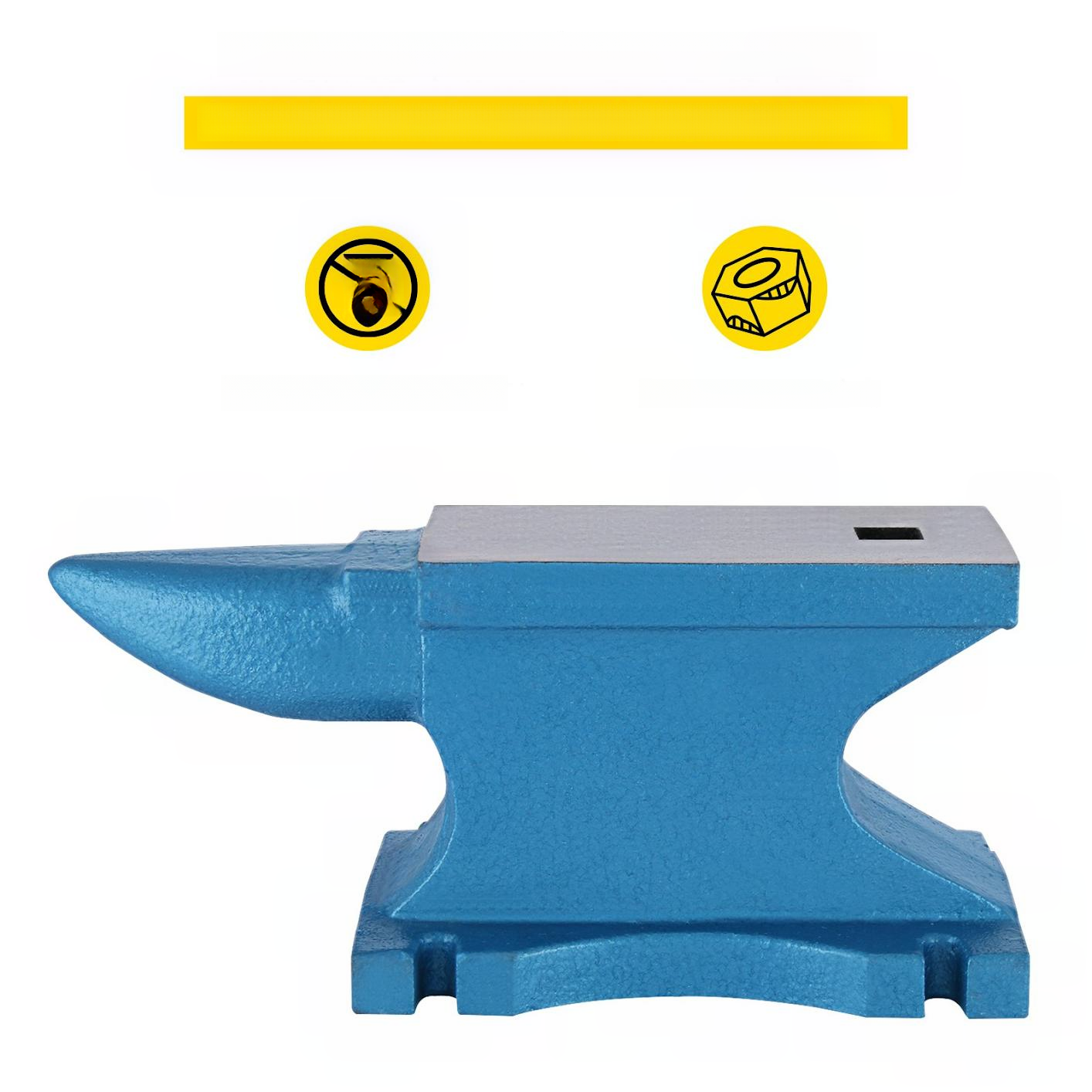 Kowadło żeliwne 25 kg mocne zestaw róg 360 mm 105 mm 165 mm warsztat Pro - obrazek 6