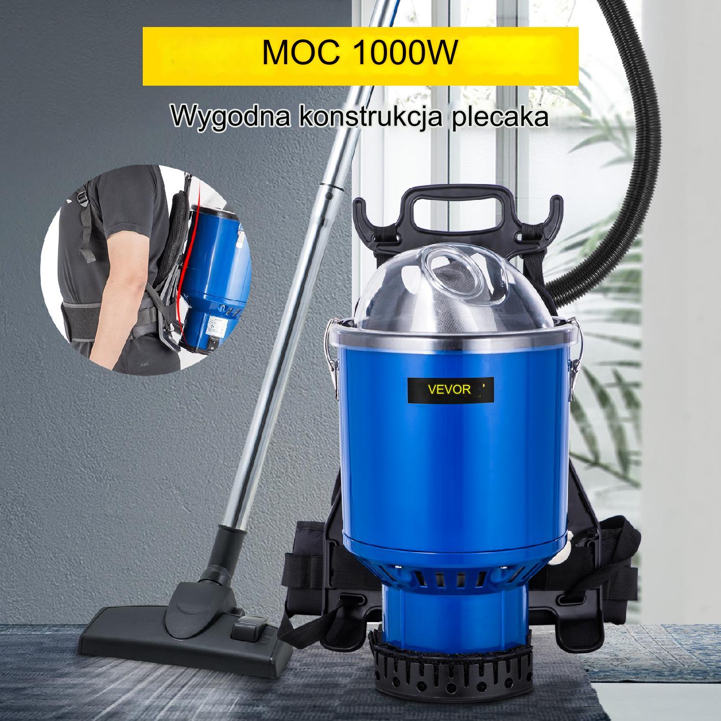 Odkurzacz plecakowy 1000 W 4l - obrazek 4