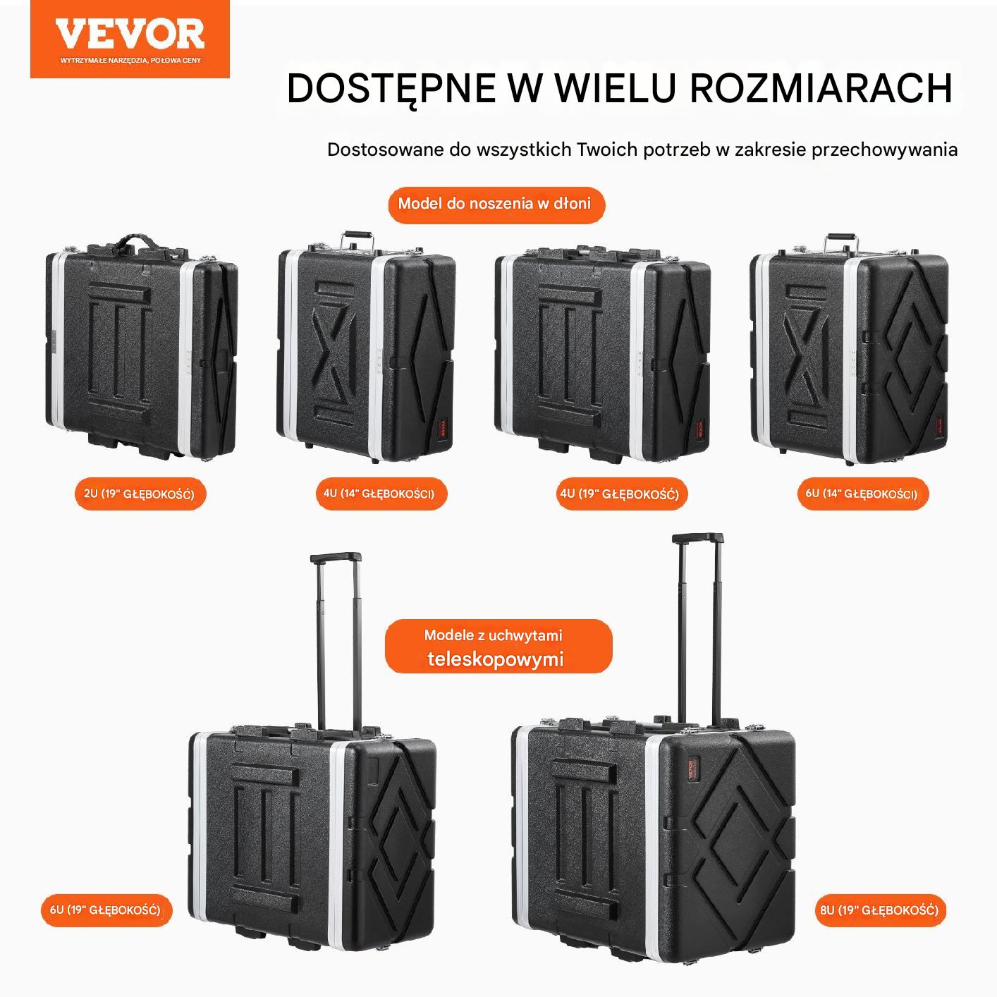 Szafa rack 5U głębokość 48 cm z zamkami i kółkami ABS wyjmowane panele - obrazek 7
