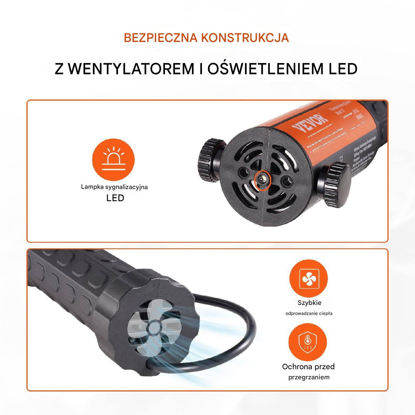 Indukcyjny podgrzewacz do śrub 1100W, 8 końcówek ręczny z walizką - obrazek 6