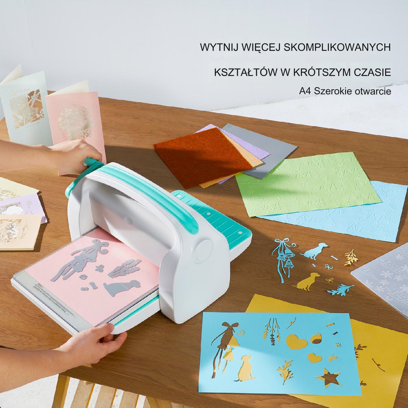 Dziurkacz Ozdobny do Papieru Maszyna do Wycinania i Tłoczenia – 226 mm - obrazek 4