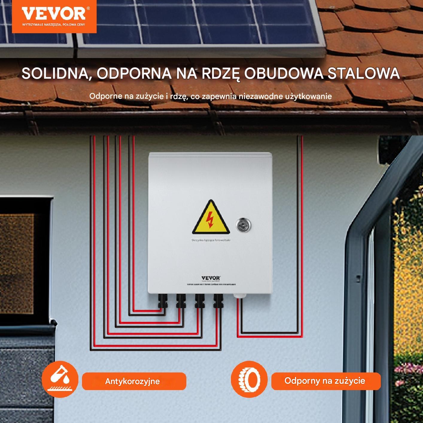 Rozdzielnia metalowa skrzynka fotowoltaika obudowa 15 A 500 V 4 obwody - obrazek 4