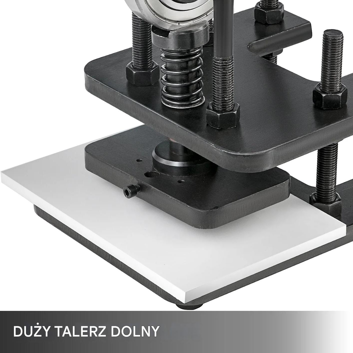 Maszyna do cięcia wykrawarka do skóry ręczna 180x120mm heavy duty DIY - obrazek 3