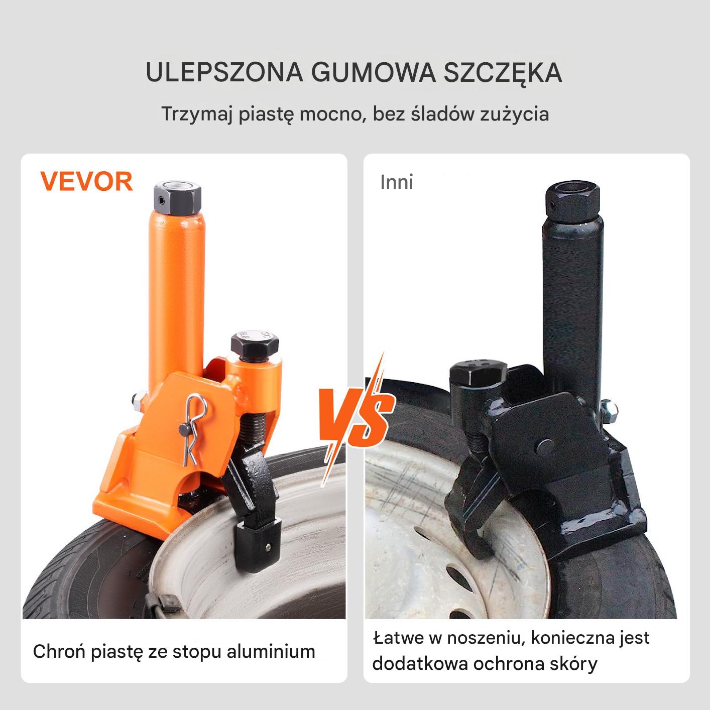 Ręczny ściągacz opon 38–42" z gumową osłoną, do aut, SUV - obrazek 7