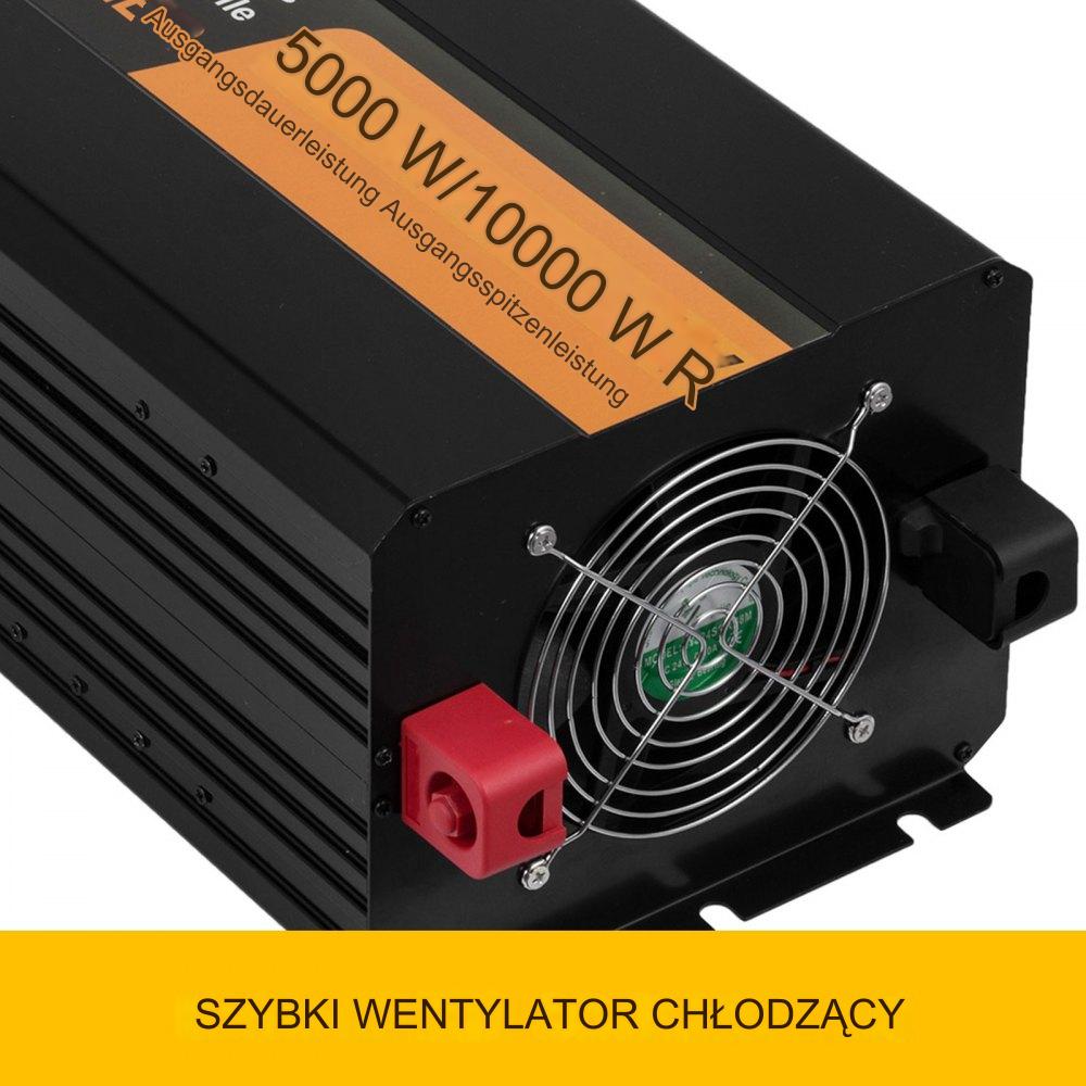 Falownik solarny sinusoidalny 5000 W 24V 230V - obrazek 5