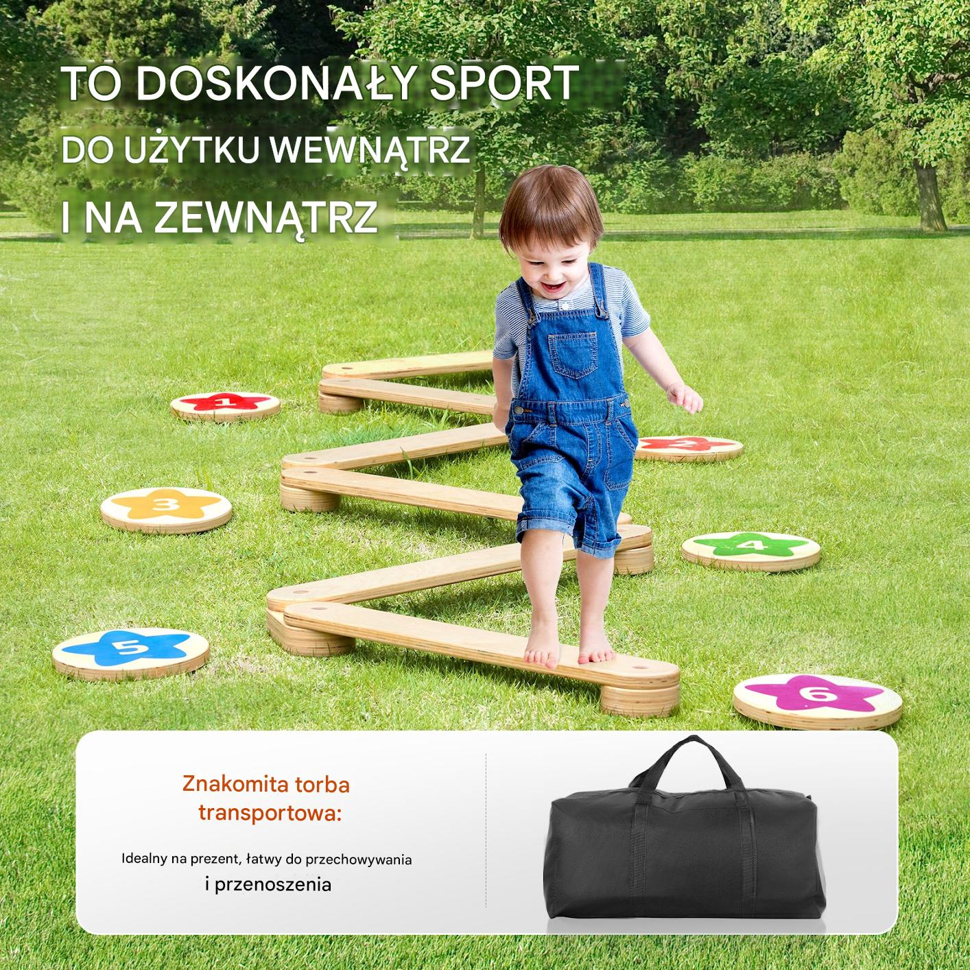 Zestaw równoważni i kamieni balansujących dla dzieci – 6 szt. - obrazek 5