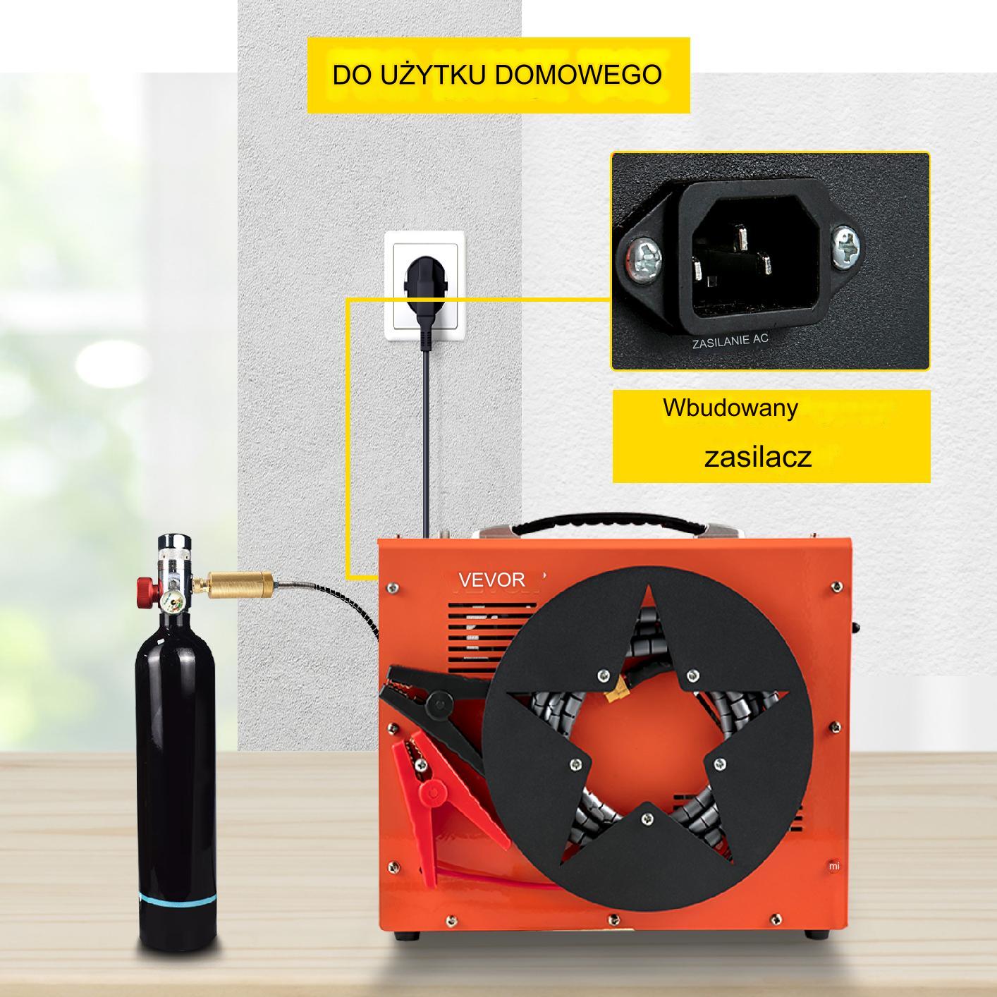 Przenośny kompresor sprężarka 350 W 1,5 l - obrazek 4