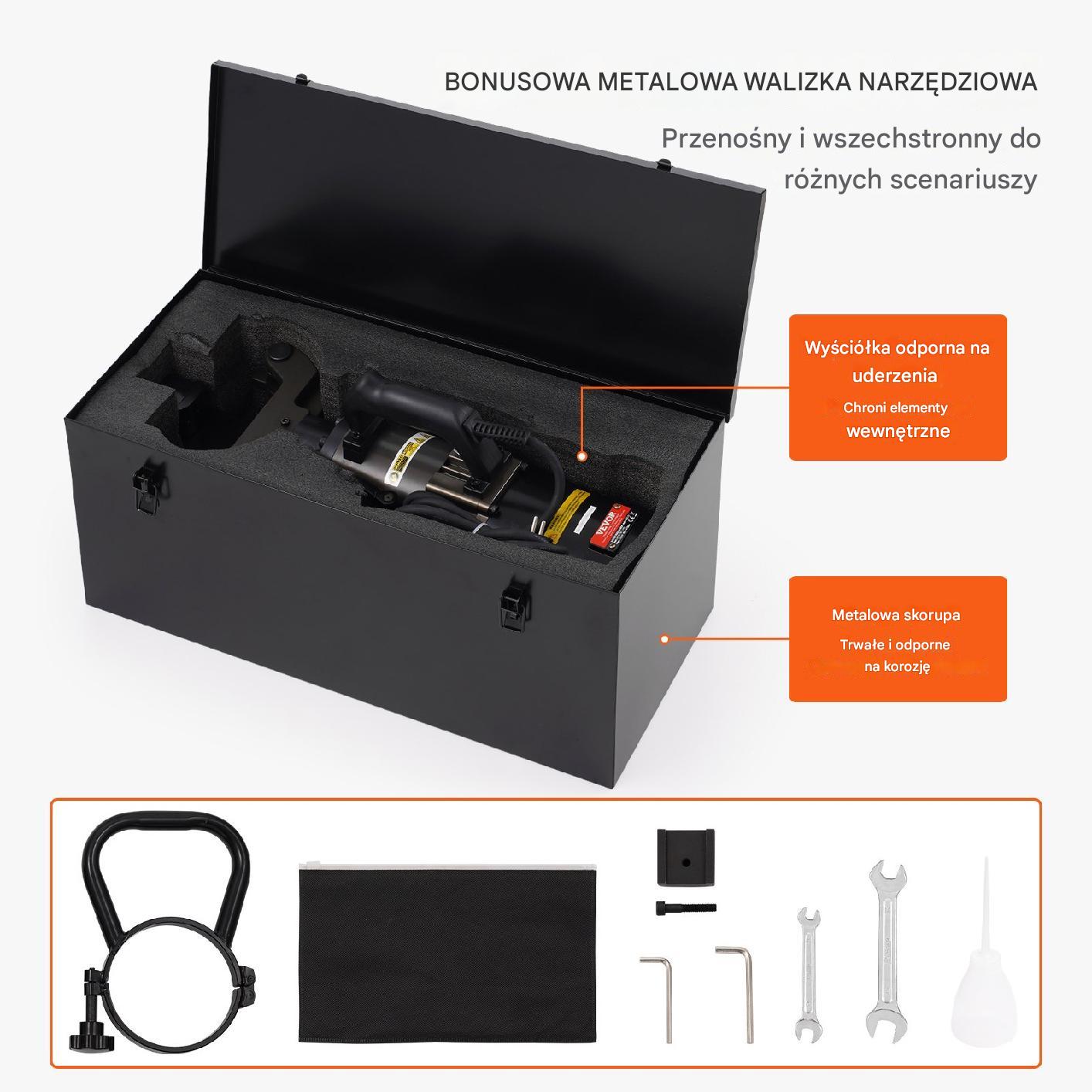 Elektryczna hydrauliczna giętarka do rur 2000W 20-32mm - obrazek 3
