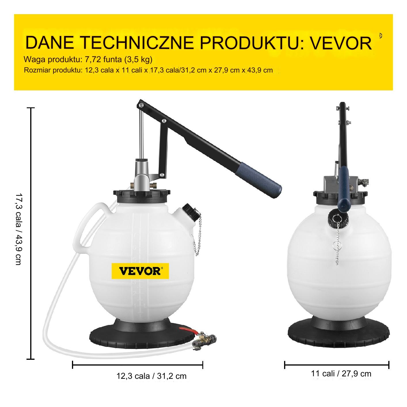 Ręczna pompa ATF 7,5 L do skrzyni biegów z 15 adapterami - obrazek 2