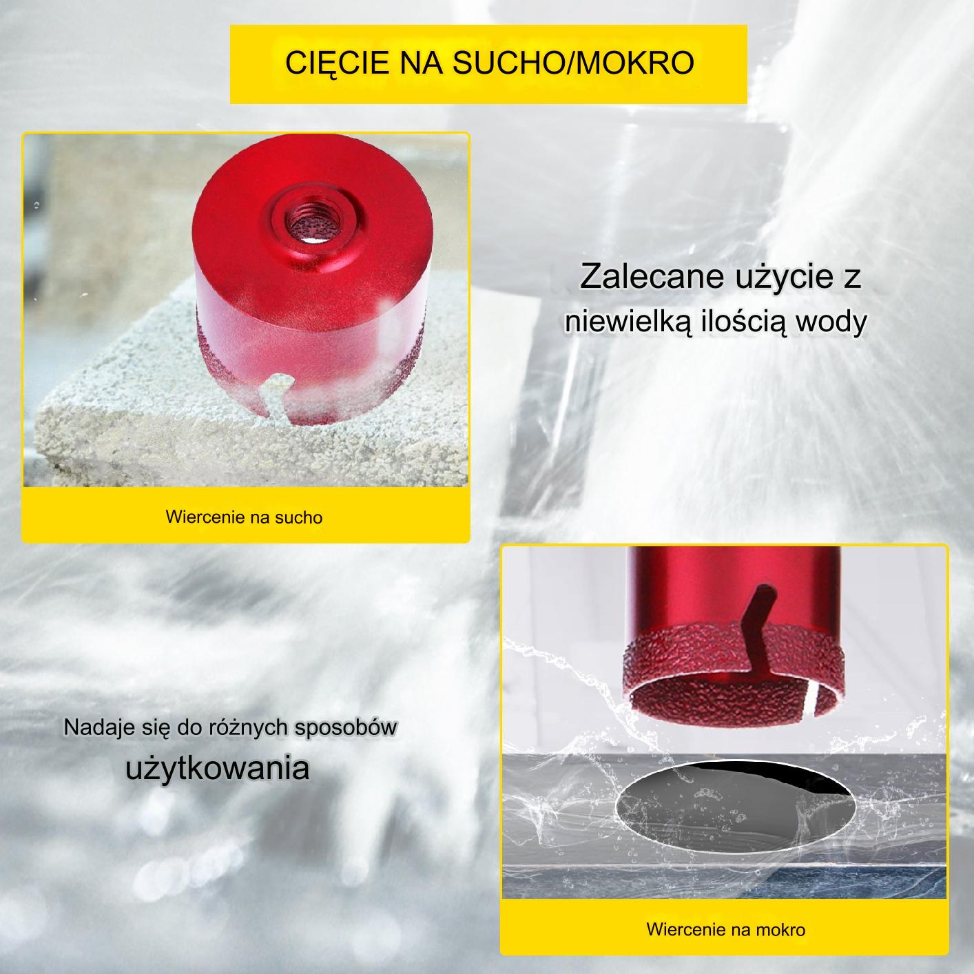 Zestaw Wierteł Diamentowych do Cięcia Płytek 20-68 mm - obrazek 6