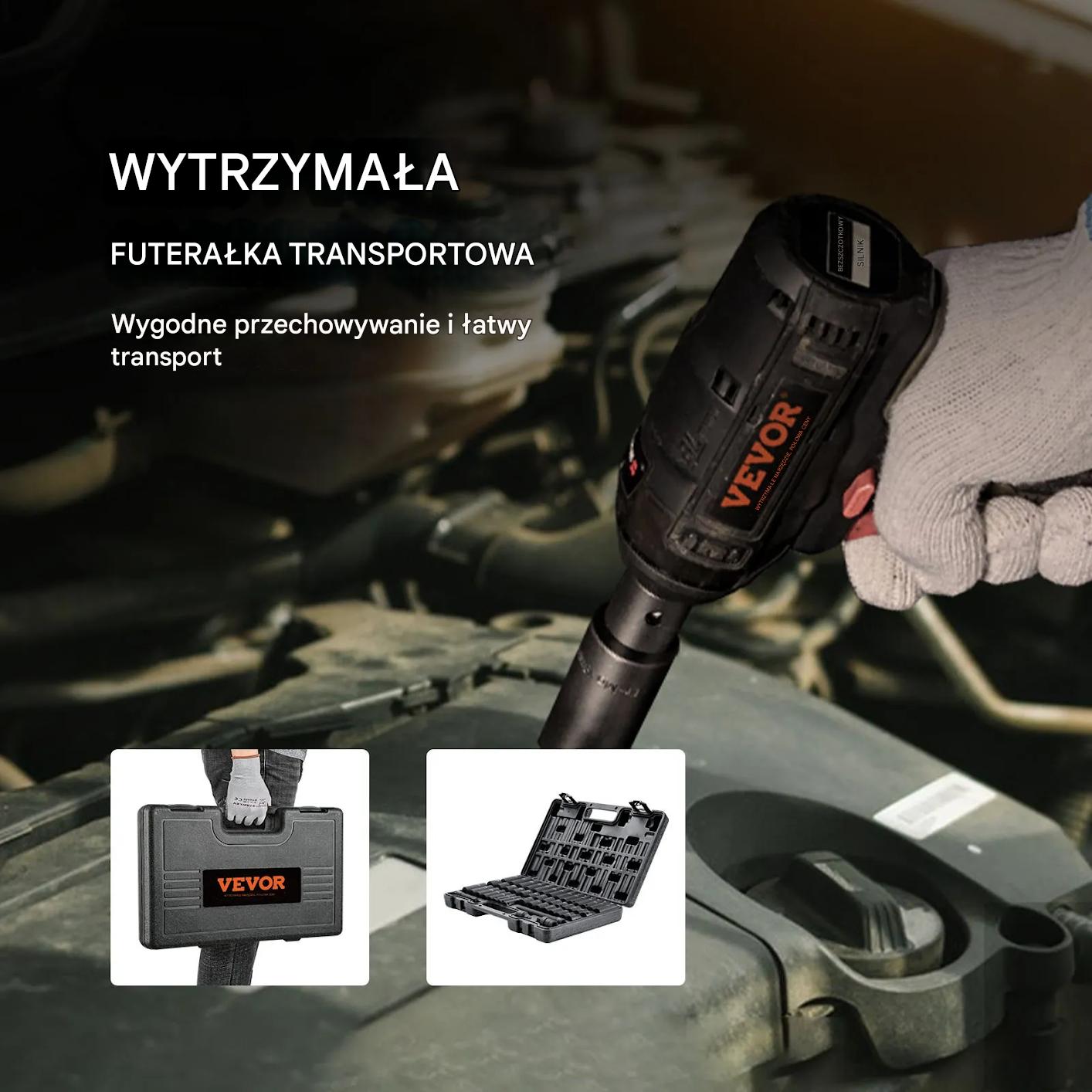 Zestaw nasadek udarowych 3/8" 48 el. SAE/metric 6-kąt z adapterami - obrazek 7