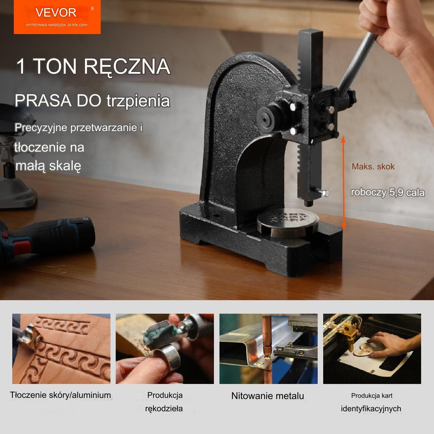 PRASA MECHANICZNA RĘCZNA 1 T - obrazek 7