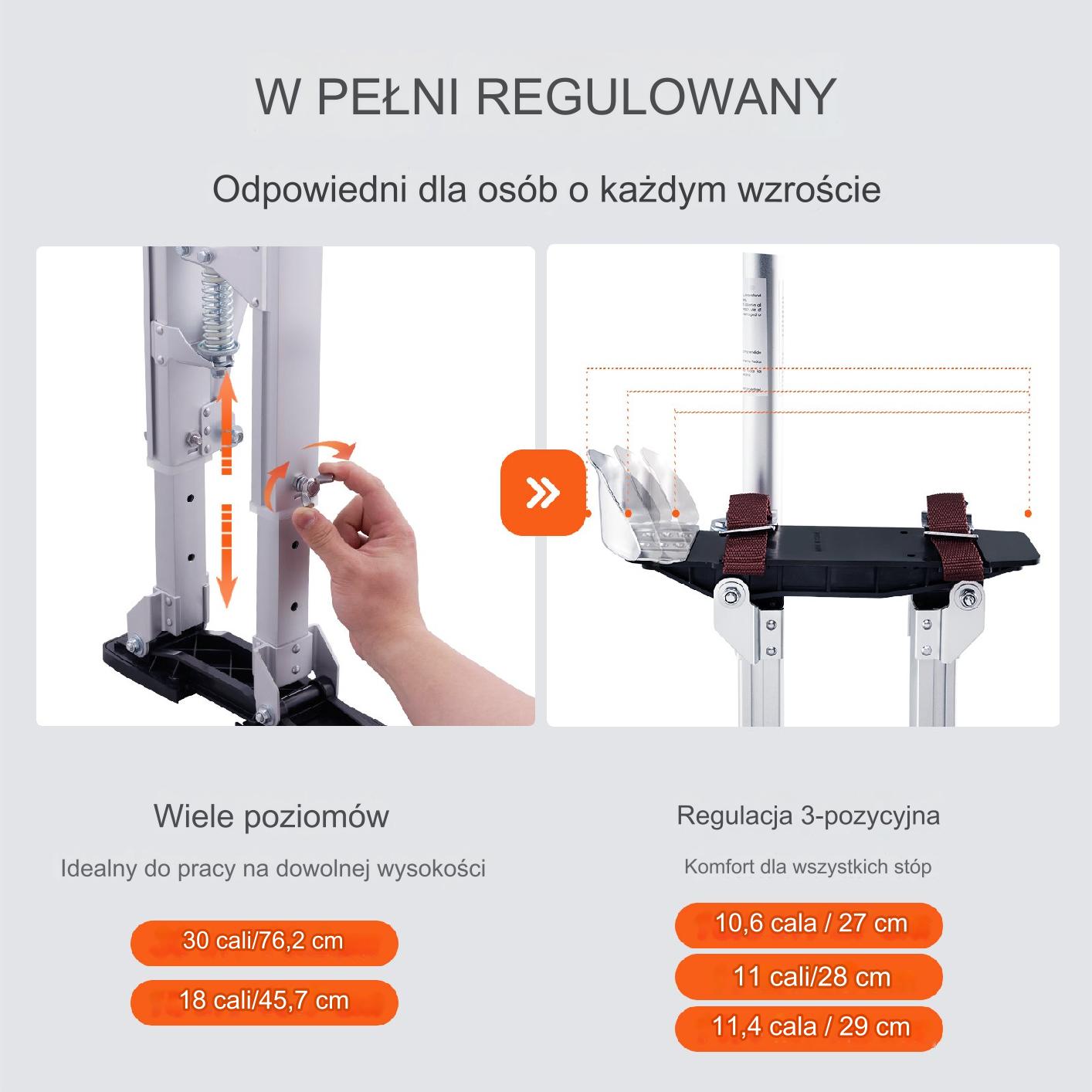Szczudla Robocze Budowlane 61-101,6 cm - obrazek 7